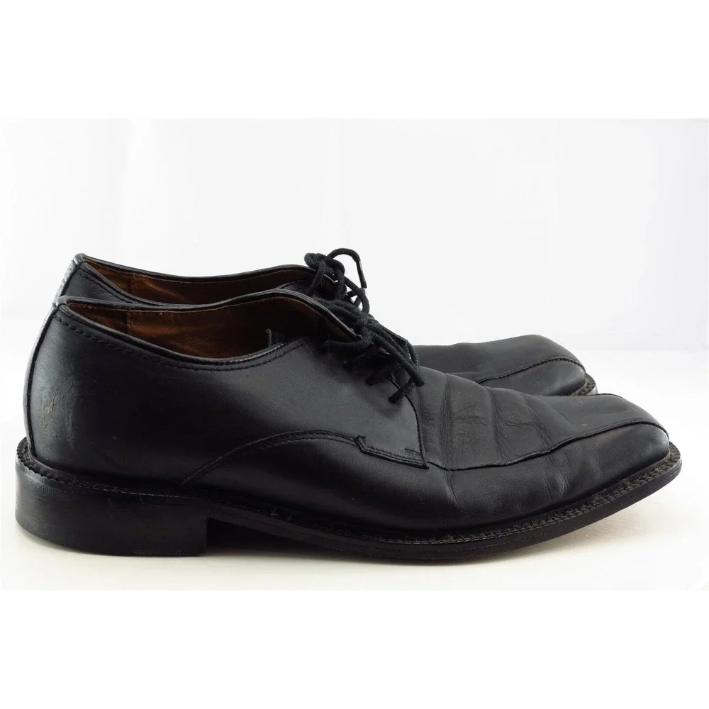 Bacco Bucci Shoes Size 9.5 M Black Derby‎ Oxfords Leather Men